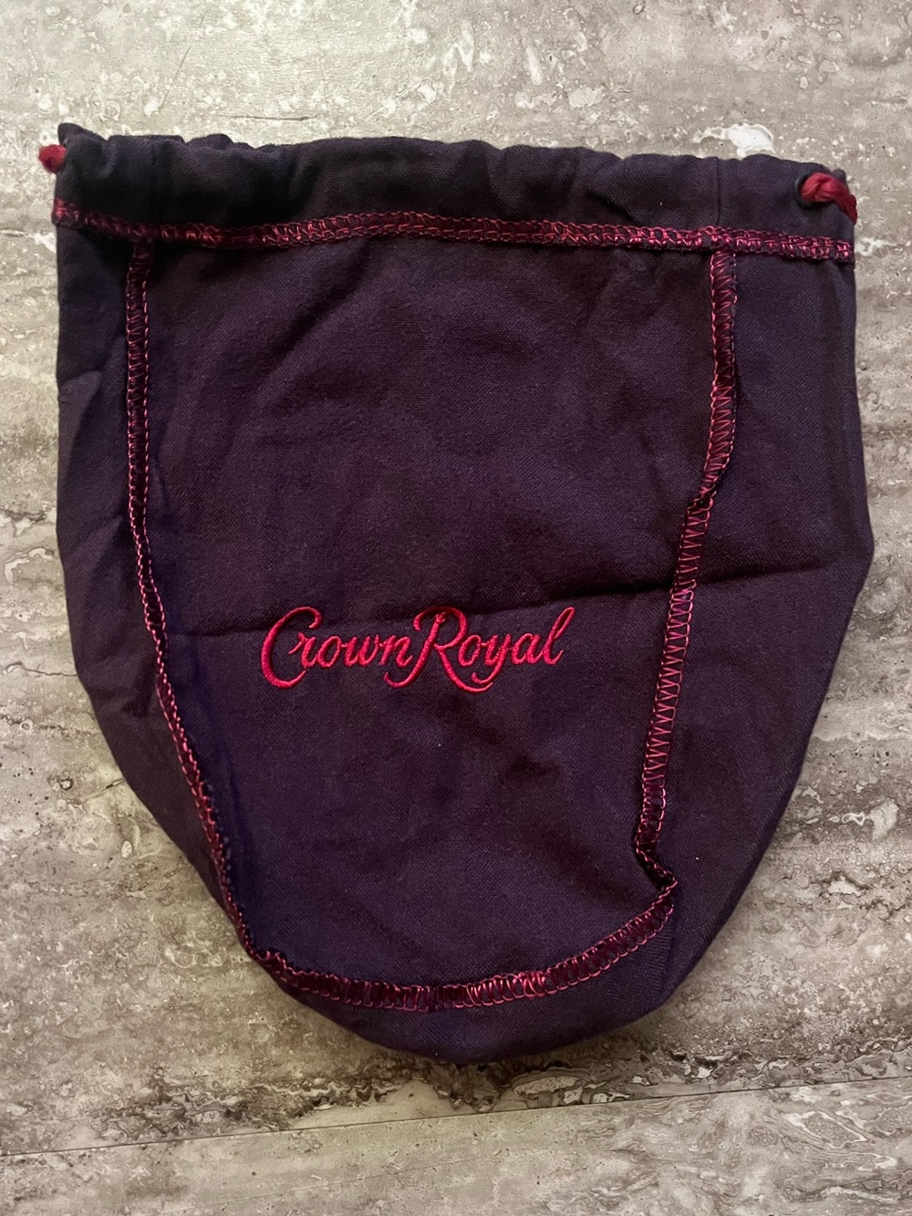 Crown Royal Purple Drawstring Mini Bag